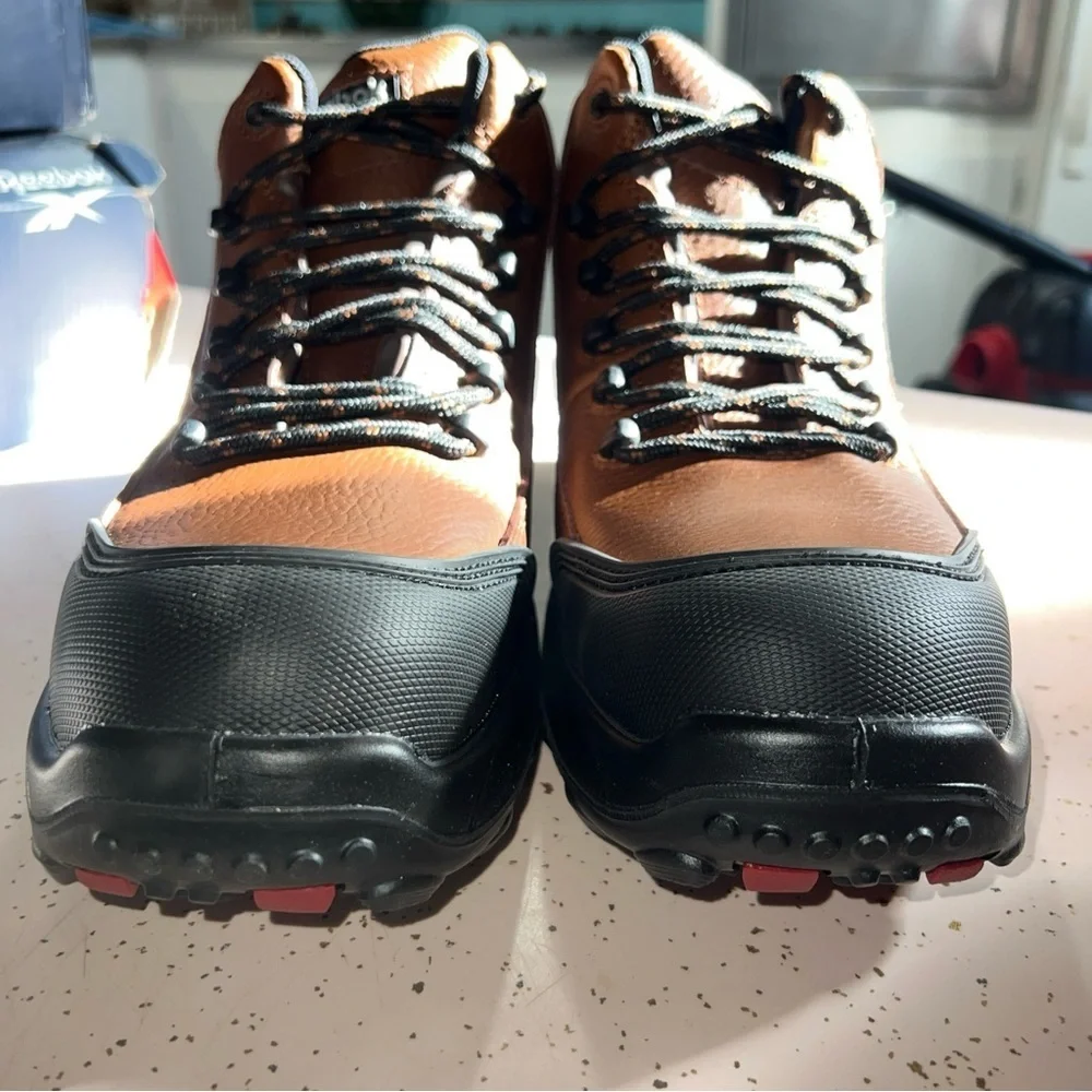 Reebok RB4444 Tiahawk Mens Brown Waterproof Comp Toe Work Boots Size 12W